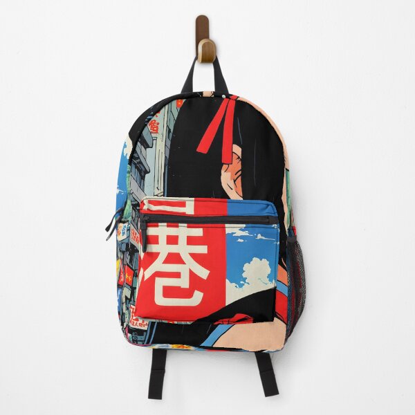 Item preview, Cute Retro Anime Girl Hong Kong China 80s Vintage Travel designed and sold by Retro-Anime9.