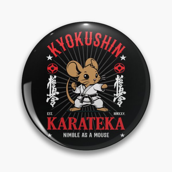 Item preview, Nimble as a Mouse - Kyokushin Karate Mouse Design for Maneuverability designed and sold by RetroMaritalArt.