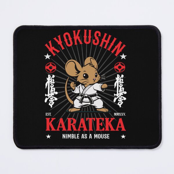 Item preview, Nimble as a Mouse - Kyokushin Karate Mouse Design for Maneuverability designed and sold by RetroMaritalArt.