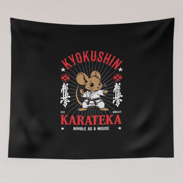 Item preview, Nimble as a Mouse - Kyokushin Karate Mouse Design for Maneuverability designed and sold by RetroMaritalArt.