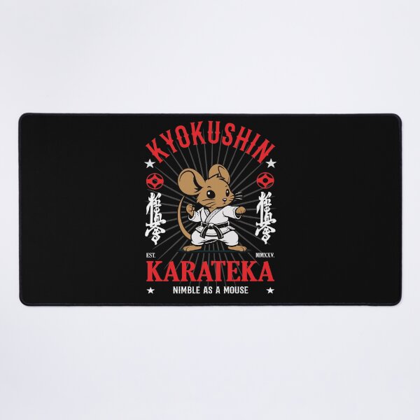 Item preview, Nimble as a Mouse - Kyokushin Karate Mouse Design for Maneuverability designed and sold by RetroMaritalArt.
