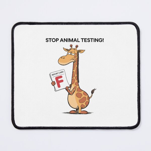 Item preview, Stop animal testing, PETA, animal rights, giraffe, silly, funnyfits70, Humor, Funny,  designed and sold by FunnyFits70.