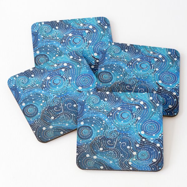 Item preview, Aboriginal Inspired Dot Art -  Water Vortices designed and sold by GrinGalore.