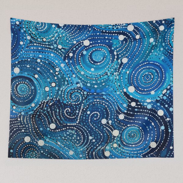 Item preview, Aboriginal Inspired Dot Art -  Water Vortices designed and sold by GrinGalore.