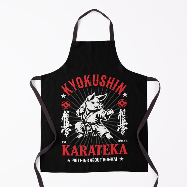 Item preview, Nothing About Kumite - Kyokushin Karate Pig for Free Fighting Fans designed and sold by RetroMaritalArt.