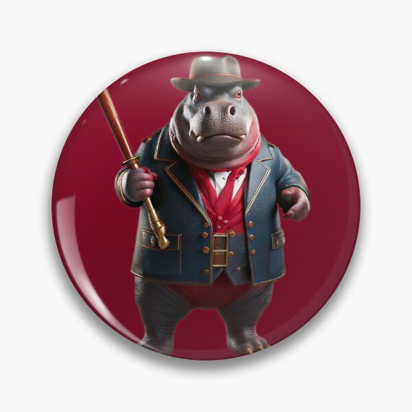 Item preview, Gangster Hippo designed and sold by AleTot.
