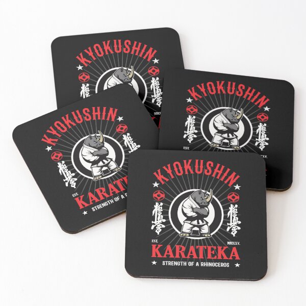Item preview, Strength of a Rhinoceros - Kyokushin Karate Rhinoceros for Fighters designed and sold by RetroMaritalArt.