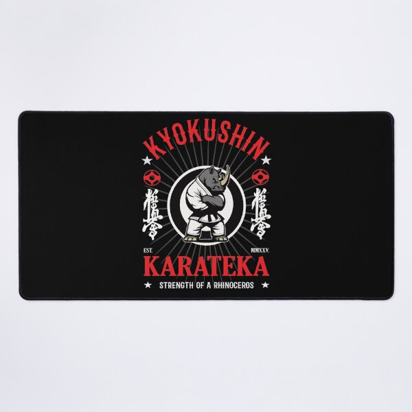 Item preview, Strength of a Rhinoceros - Kyokushin Karate Rhinoceros for Fighters designed and sold by RetroMaritalArt.