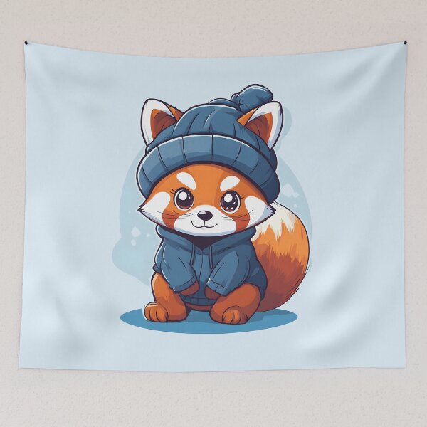 Item preview, Red Panda with Hat designed and sold by DerSenat.