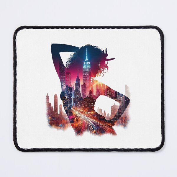 Item preview, 80s Dancer Silhouette Blended With New York Cityscape designed and sold by ARkitekLO.