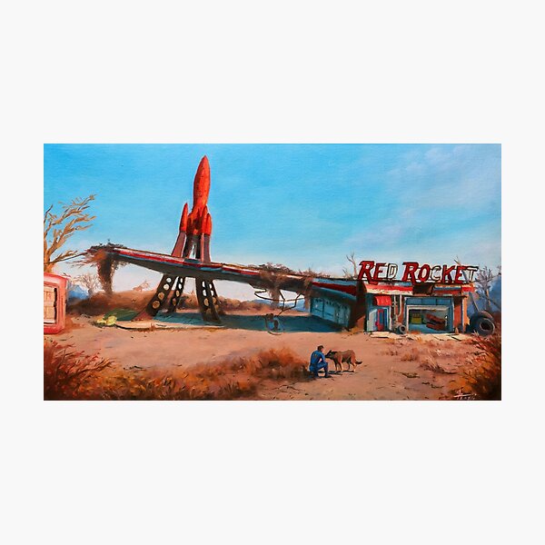 Item preview, FALLOUT - RED ROCKET designed and sold by shreyasfineart.