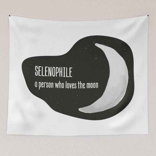 Item preview, selenophile "a person who loves the moon" design designed and sold by MarieBlly.