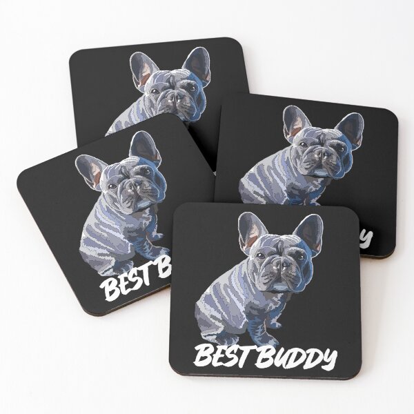 Item preview, Blue Frenchie Best Buddy designed and sold by Just-Arts-4U.