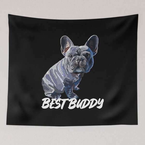 Item preview, Blue Frenchie Best Buddy designed and sold by Just-Arts-4U.