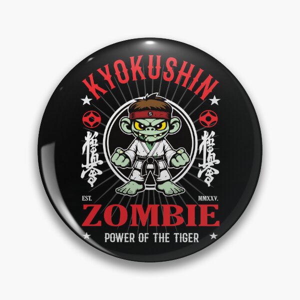 Item preview, Kyokushin Karate Zombie for the unstoppable fighters designed and sold by RetroMaritalArt.