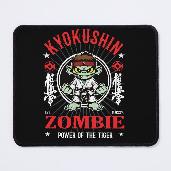 Item preview, Kyokushin Karate Zombie for the unstoppable fighters designed and sold by RetroMaritalArt.