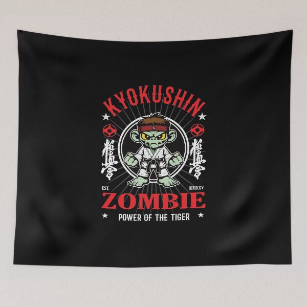 Item preview, Kyokushin Karate Zombie for the unstoppable fighters designed and sold by RetroMaritalArt.