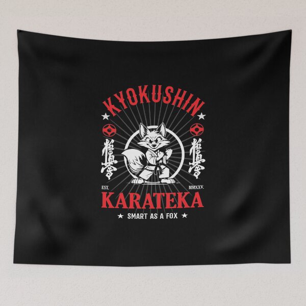 Item preview, Smart as a Fox - Kyokushin Karate Fox for Smart Fighters designed and sold by RetroMaritalArt.