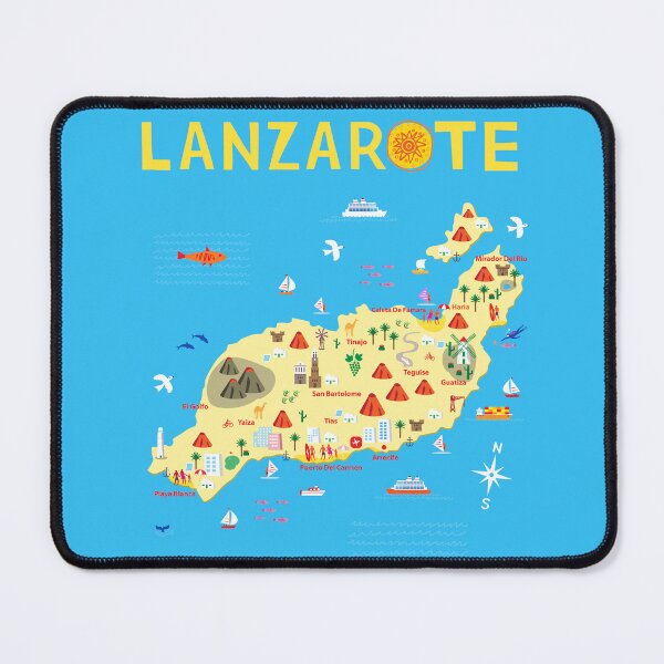 Item preview, Lanzarote Canary Islands Spain designed and sold by Traveldrawings.