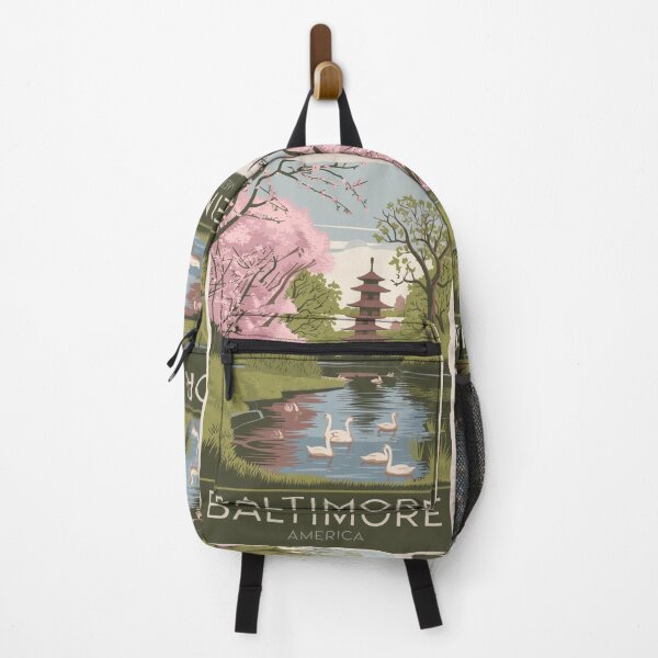Item preview, Baltimore Vintage Travel Poster designed and sold by TravelerRat.
