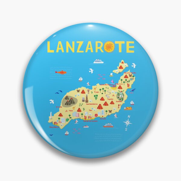 Item preview, Lanzarote Canary Islands Spain designed and sold by Traveldrawings.