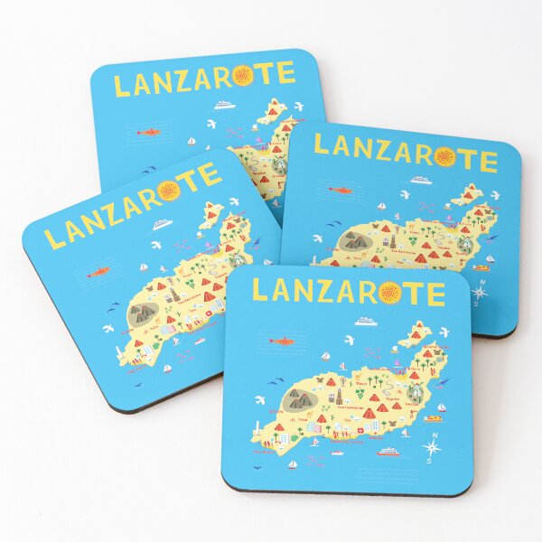 Item preview, Lanzarote Canary Islands Spain designed and sold by Traveldrawings.