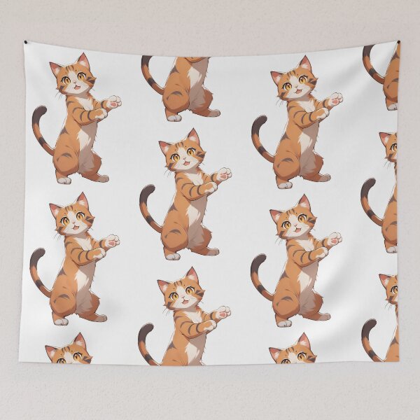 Item preview, Cute Cat Stretch with Adorable Paws designed and sold by Animeture.