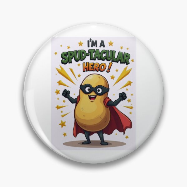 Artikelvorschau, Spud-tacular Hero: Super Potato in Action entworfen und verkauft von ArtCreator2023.