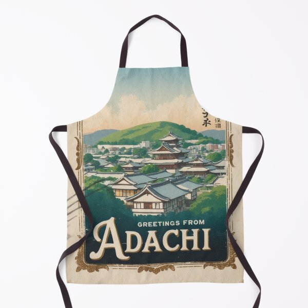 Item preview, Adachi Japan Vintage Travel Retro Postcard Design designed and sold by TravelPostcardGems.