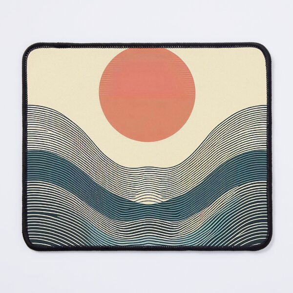 Item preview, Minimalistic abstract sunset designed and sold by Silbays.