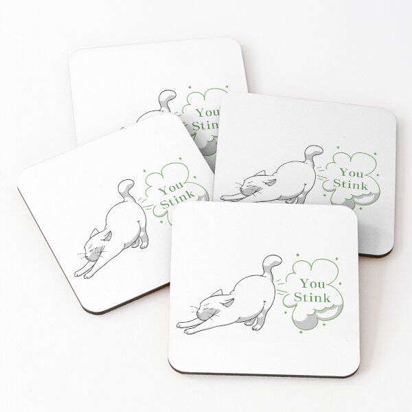 Item preview, Funny cute cat farting you stink designed and sold by Gujc.