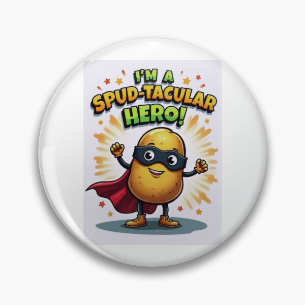 Artikelvorschau, Spud-tacular Superhero: Quirky Potato Design entworfen und verkauft von ArtCreator2023.