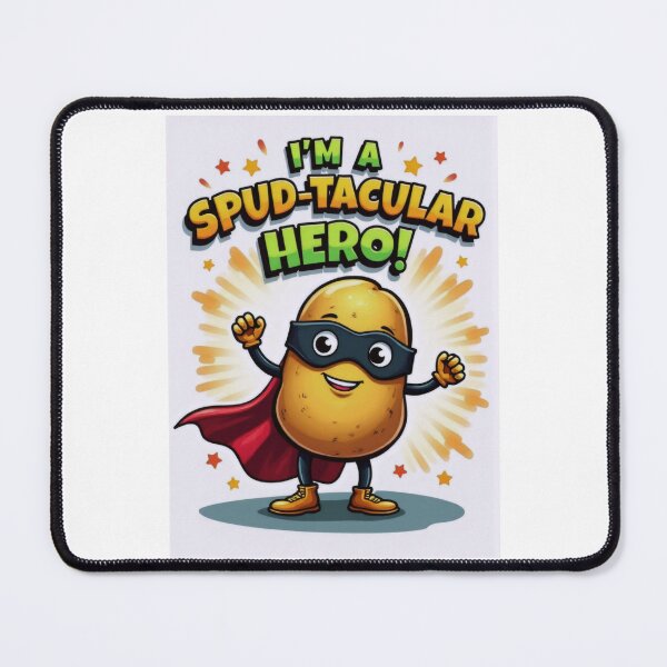 Artikelvorschau, Spud-tacular Superhero: Quirky Potato Design entworfen und verkauft von ArtCreator2023.
