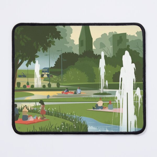 Item preview, Belle Isle Park Vintage Travel Poster designed and sold by TravelerRat.
