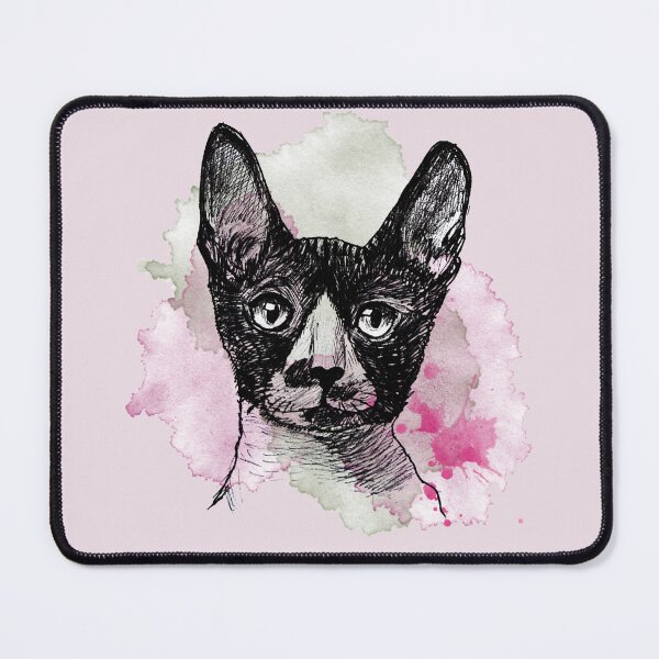 Item preview, Hand drawn watercolor illustration sketch of cute cats designed and sold by Makitsu Neko.