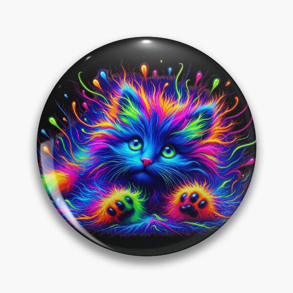 Item preview, Cute Neon Kitten designed and sold by m-y-A-I-A-R-T-.