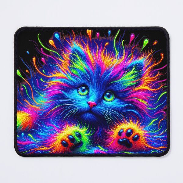 Item preview, Cute Neon Kitten designed and sold by M-Y-A-R-T-.