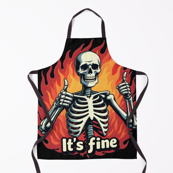 Item preview, It's Fine, Skeleton Style- Vintage Comic Book designed and sold by VaskarPaul.