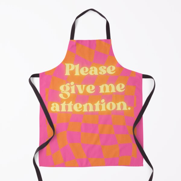 Item preview, Please Give Me Attention Retro checker design designed and sold by LuckySparkman.