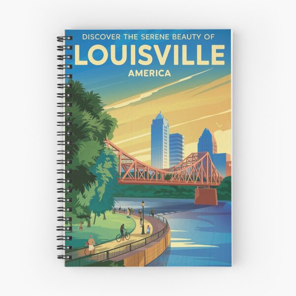 Item preview, Louisville Vintage Travel Poster designed and sold by TravelerRat.