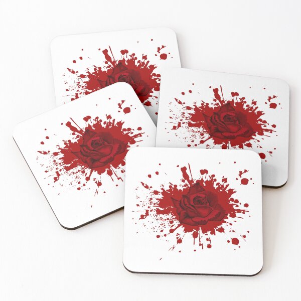 Item preview, red rose bleeding rose killer flower romantic designed and sold by cici-at-theatre.