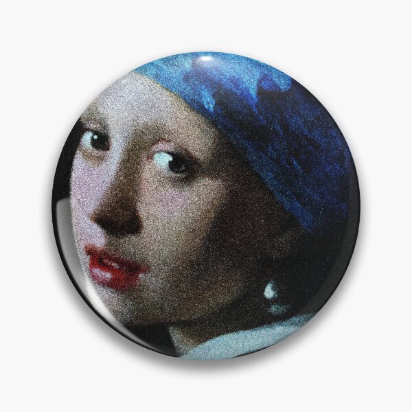 Item preview, Meisje met de parel. Fragment met optische ruis. designed and sold by PumpkinStudioPL.