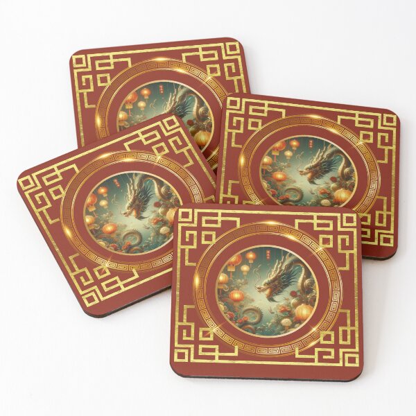 Item preview, Fantasy Dragon zodiac ushering Lunar New Year (silvergoldvisionary) designed and sold by SGVisionary.