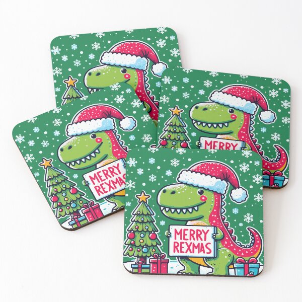 Item preview, Merry rexmas, dinochristmas for dinosaur lovers designed and sold by BobaTeeStore.