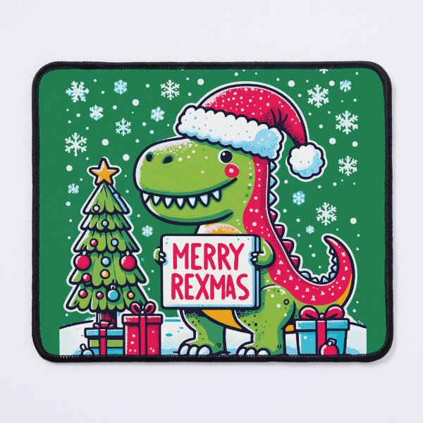 Item preview, Merry rexmas, dinochristmas for dinosaur lovers designed and sold by BobaTeeStore.