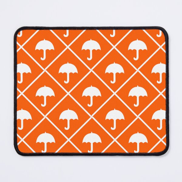 Item preview, Orange Umbrella Quatrefoil Pattern Design designed and sold by PatternTitan.