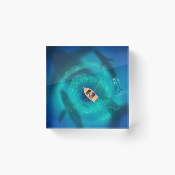 Item preview, Ocean of whales designed and sold by MariaPencilArt.