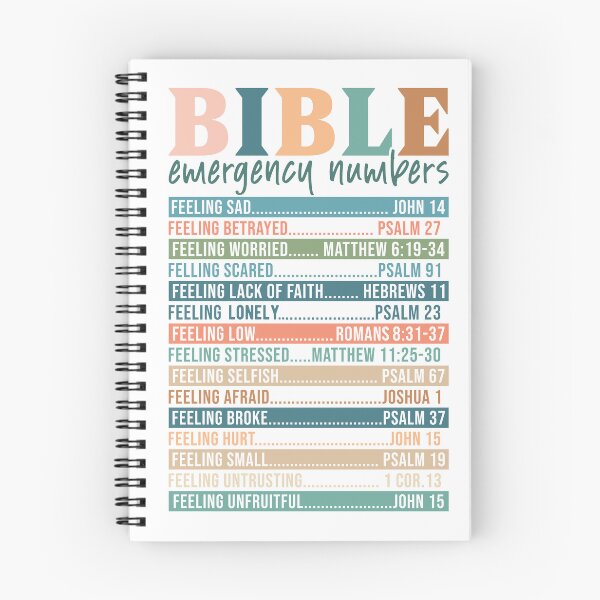 Item preview, Never Alone; Bible emergency numbers, references, studies. Christian Art. designed and sold by Nicola  Walker.