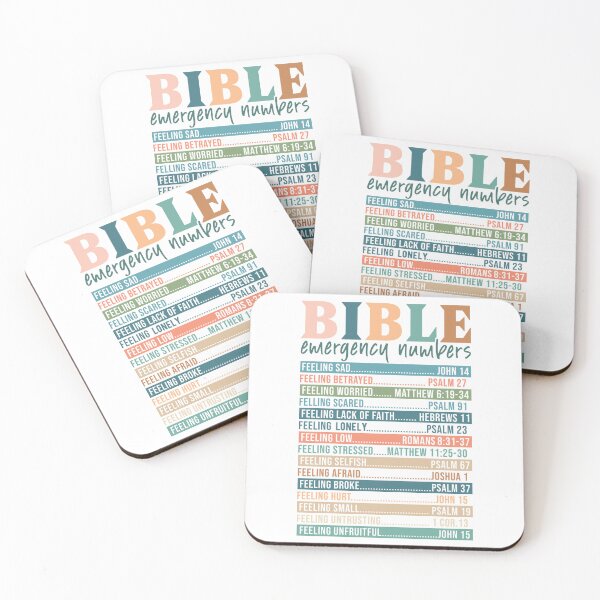 Item preview, Never Alone; Bible emergency numbers, references, studies. Christian Art. designed and sold by Nicola  Walker.