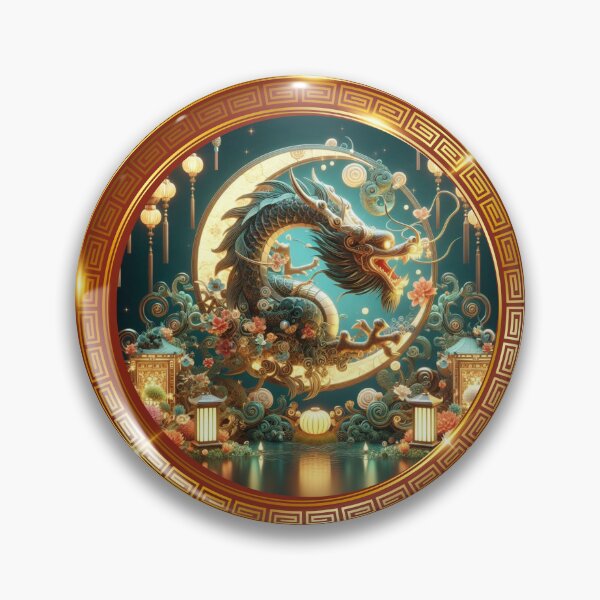 Item preview, Fantasy Dragon zodiac ushering Lunar New Year (silvergoldvisionary) designed and sold by SGVisionary.